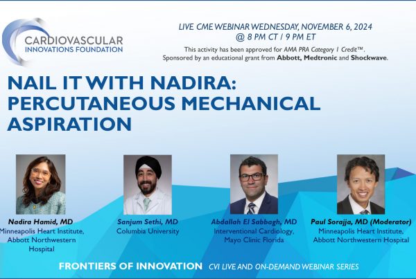 Nail it with Nadira: Percutaneous Mechanical Aspiration