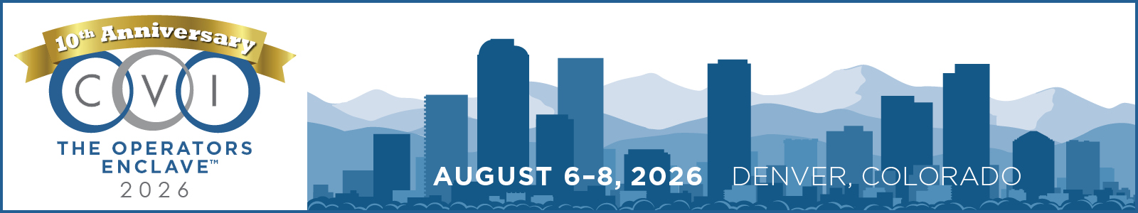 Banner graphic for CVI 2026 in Denver, CO August 6-8, 2026