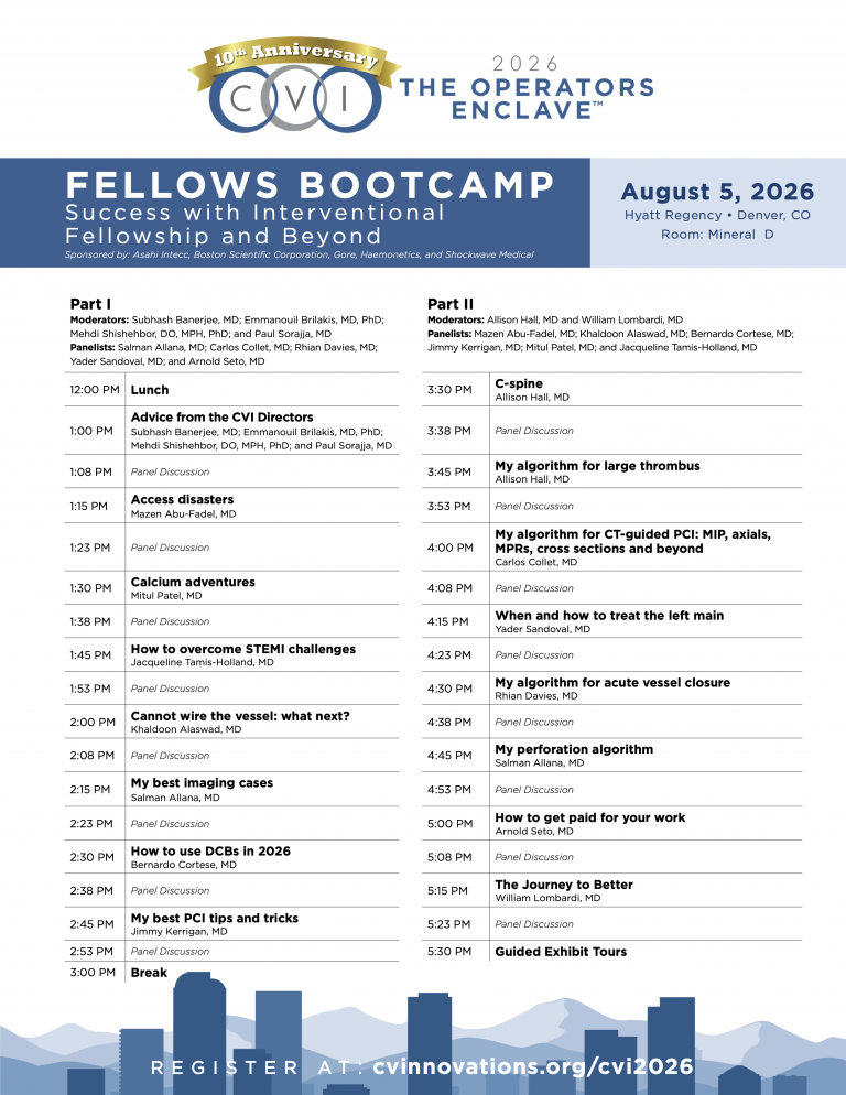 CVI 2026 Fellows Bootcamp Agenda